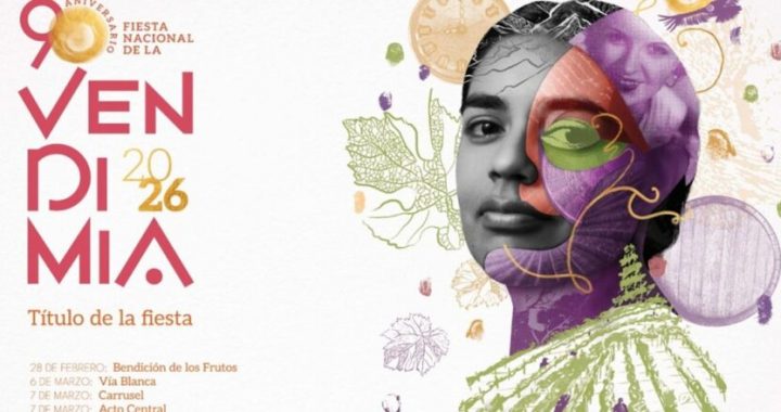 3 diseñadores de Tunuyán crearon la imagen elegida para la Fiesta de la Vendimia 2026